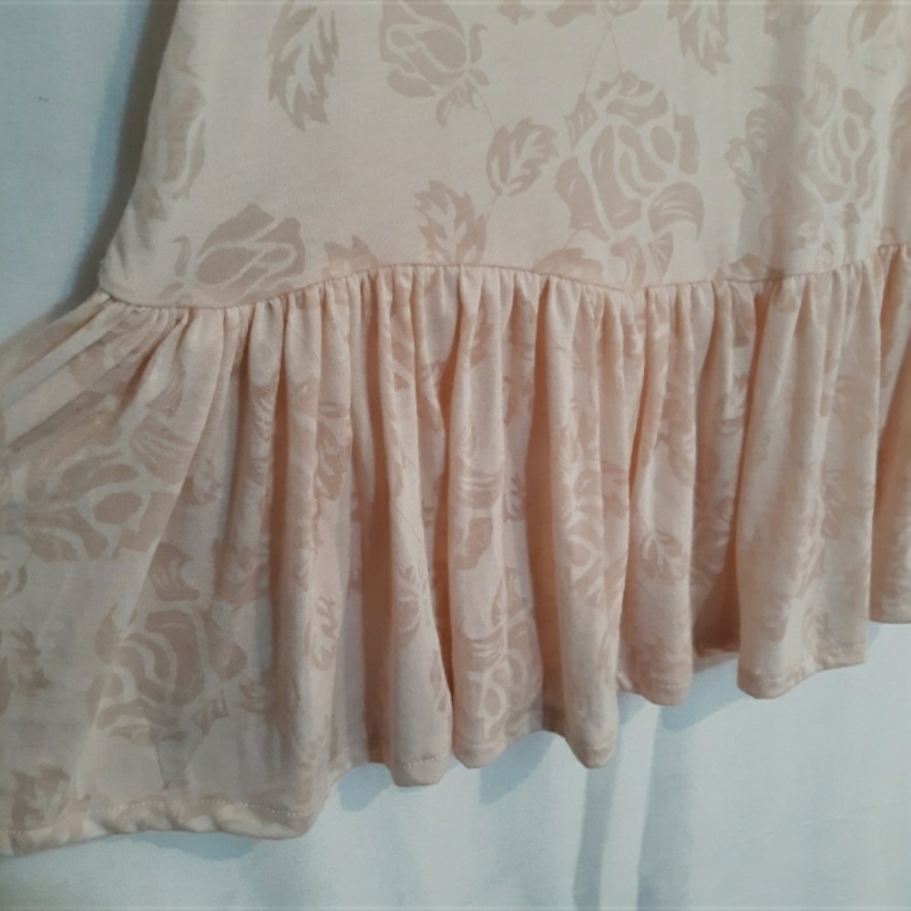 Asos Curve Floral Burnout Cropped Ruffle Top - Picture 6 of 7